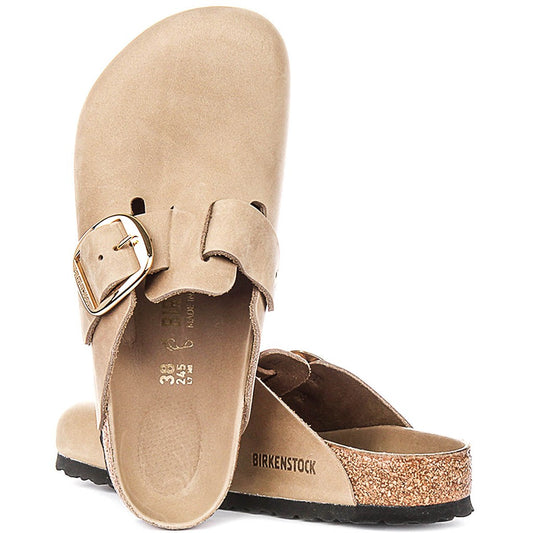 Birkenstock Sabots Mixte Daim Grande Boucle – Tabac