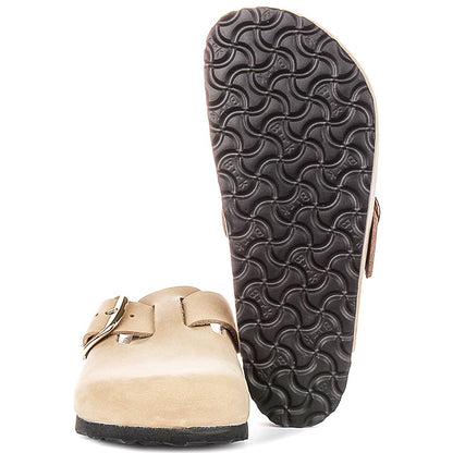 Birkenstock Sabots Mixte Daim Grande Boucle – Tabac