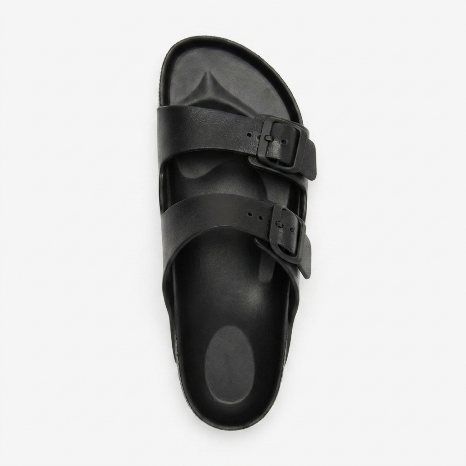 Sandales Mixtes EVA Deux Brides Noir – Légères Imperméables
