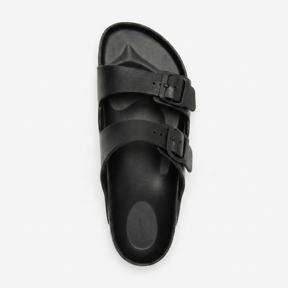 Sandales Mixtes EVA Deux Brides Noir – Légères Imperméables