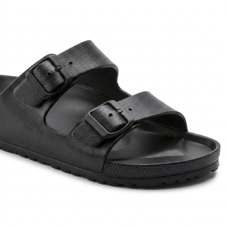 Sandales Mixtes EVA Deux Brides Noir – Légères Imperméables