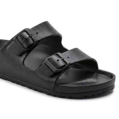Sandales Mixtes EVA Deux Brides Noir – Légères Imperméables