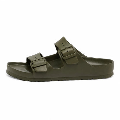 Sandales Mixtes EVA Deux Brides Kaki – Légères Imperméables