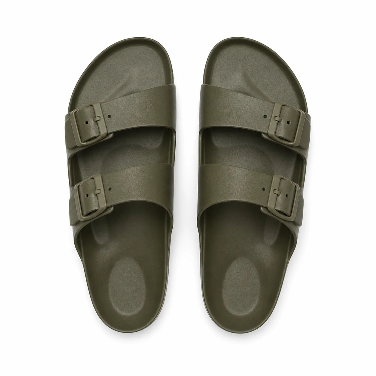 Sandales Mixtes EVA Deux Brides Kaki – Légères Imperméables