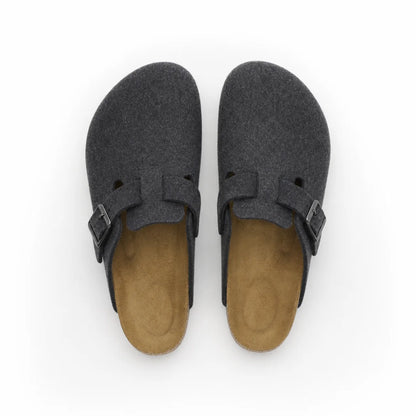 Sabots Homme Daim Anthracite – Semelle Anatomique Liège