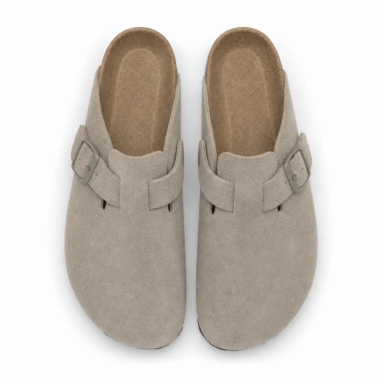 Sabots Homme Daim Taupe – Semelle Anatomique Liège