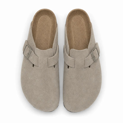Sabots Homme Daim Taupe – Semelle Anatomique Liège
