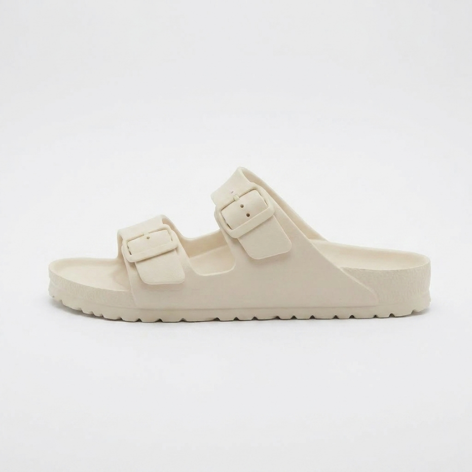 Sandales Femme EVA Deux Brides Beige – Légères Imperméables