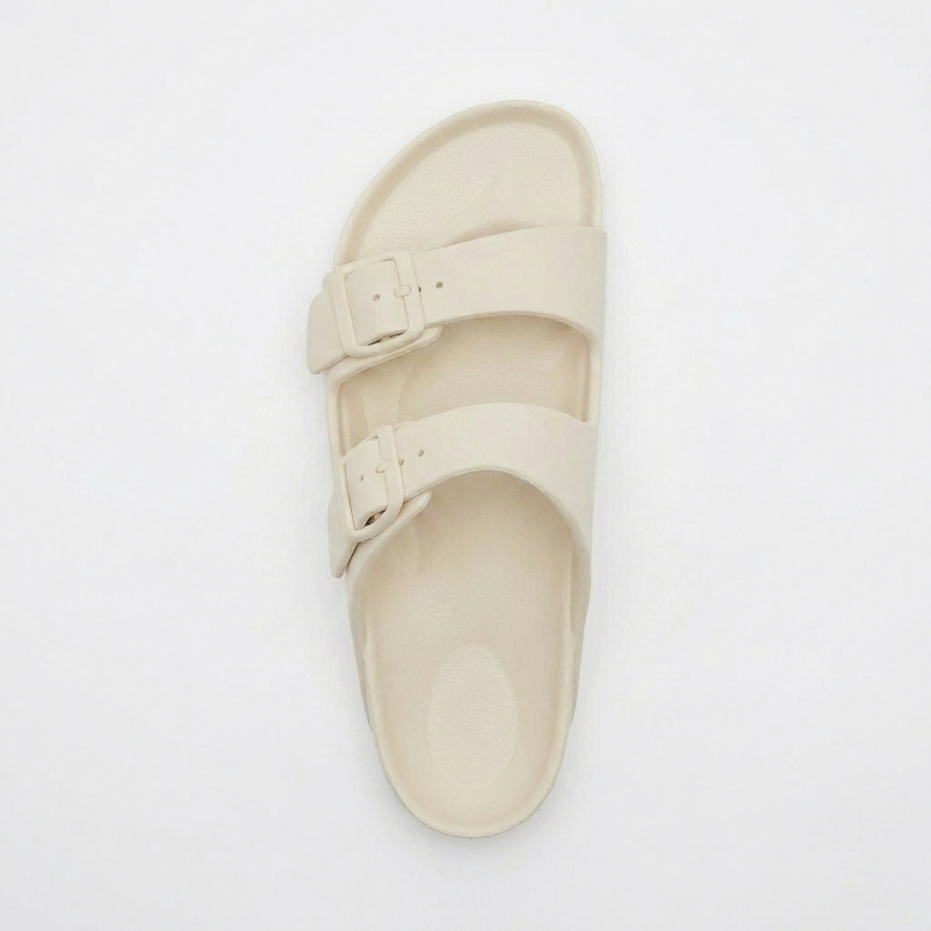 Sandales Femme EVA Deux Brides Beige – Légères Imperméables